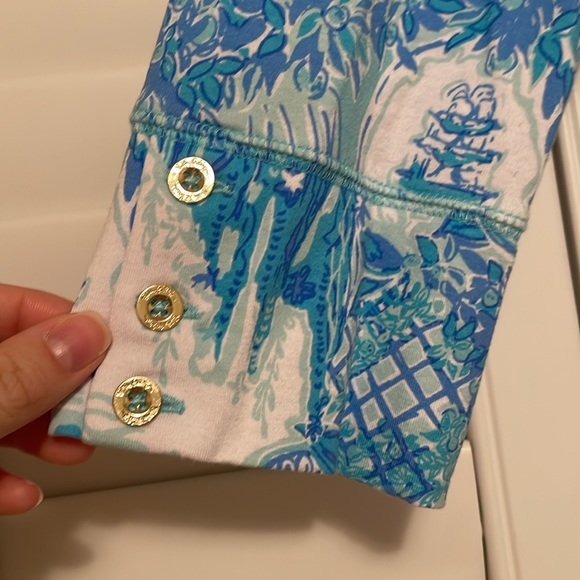 Lilly Pulitzer UPF 50+ Sophie Shift Dress Toile Me About It , Large - Picture 4 of 6